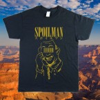 SPOILMAN - "金のバスタードおじさん in アメリカ" (T-Shirt : Black/バックプリント有)