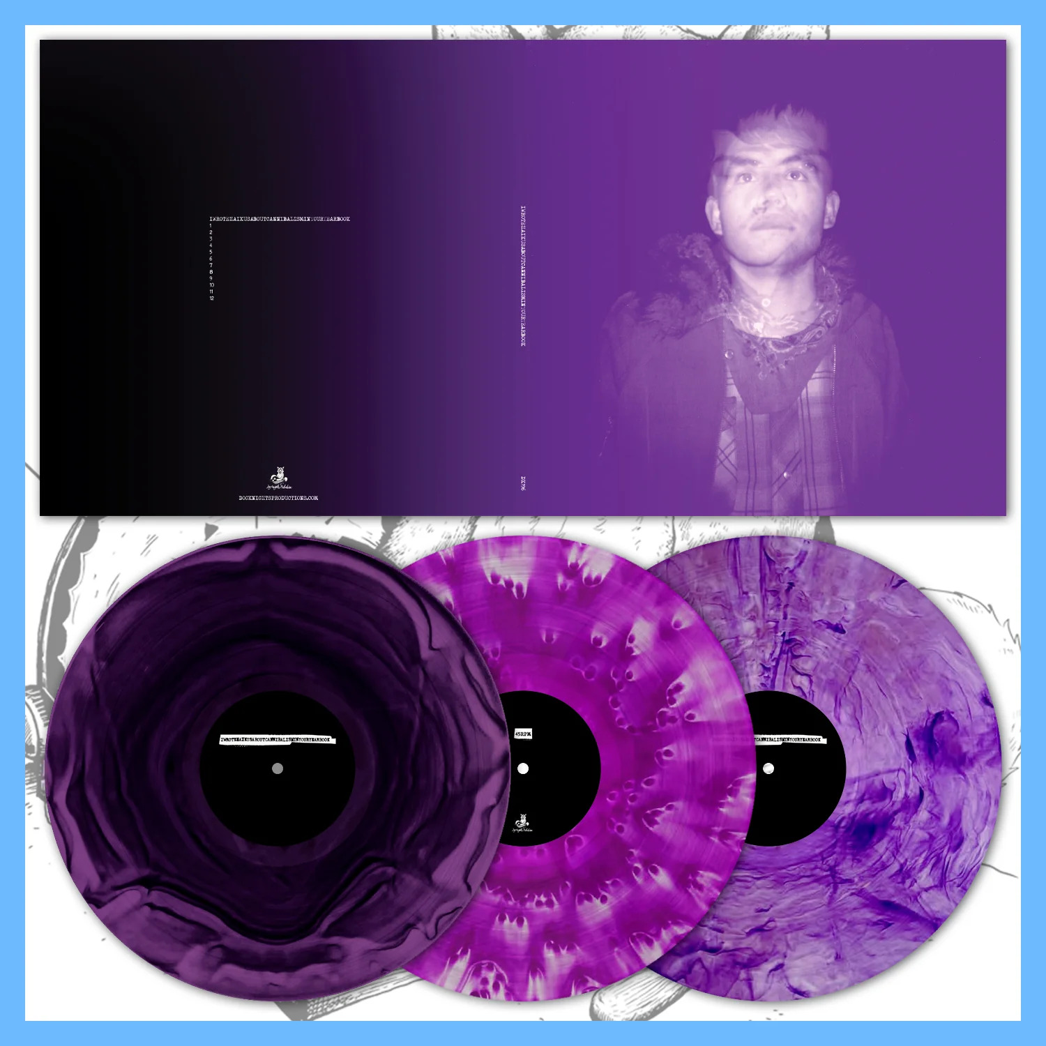 [pre-order] iwrotehaikusaboutcannibalisminyouryearbook - "discography" (LP)