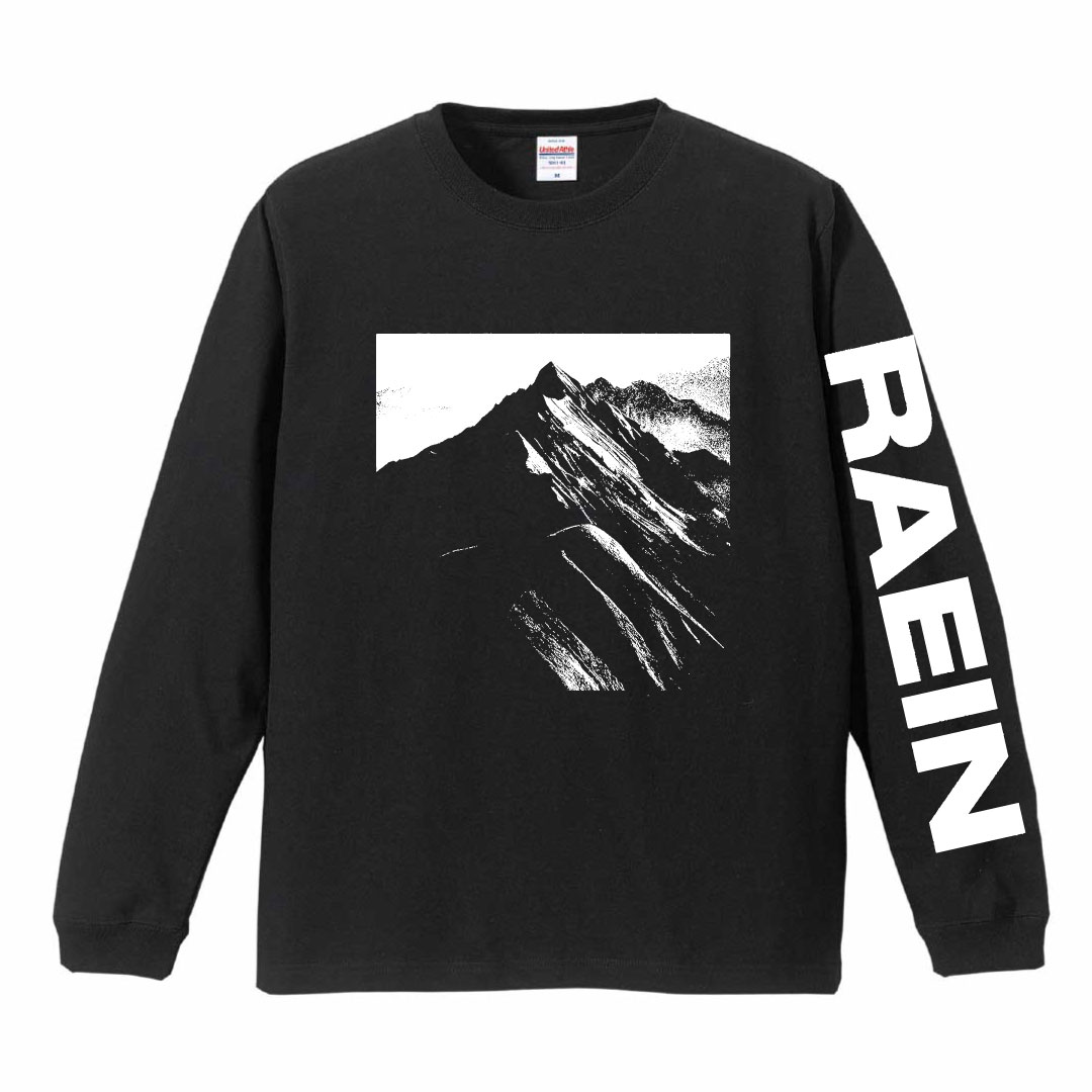Raein - "Mountain - Black" (Long Sleeve-Shirt)